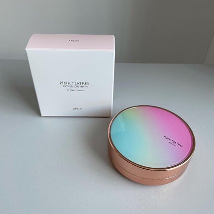 ピンクティーツリーカバークッション/APLIN/クッションファンデーションを使ったクチコミ(4枚目)