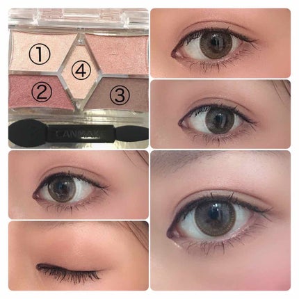 【旧品】パーフェクトスタイリストアイズ/キャンメイク/アイシャドウパレットを使ったクチコミ(3枚目)