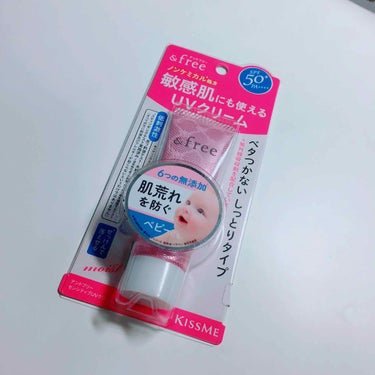 アンドフリー センシティブUVクリームのクチコミ「

︎︎︎︎☑︎ &free sensitve UV cream SPF50+ PA++++
.....」（1枚目）