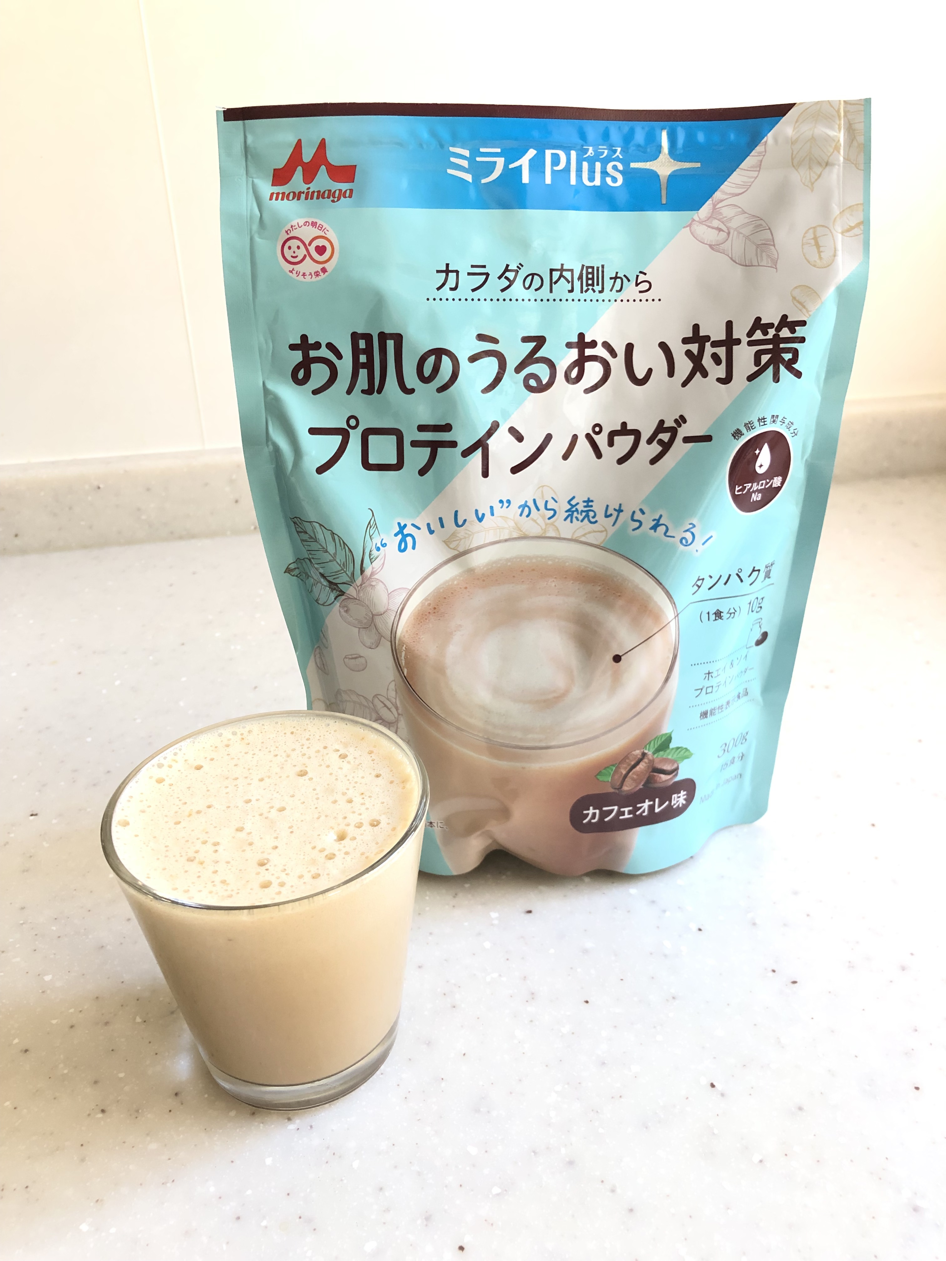 ミライPlus お肌のうるおい対策プロテインパウダー/森永乳業/その他プロテインを使ったクチコミ（3枚目）