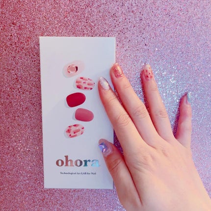 セミキュアジェルネイル(ハンド)/ohora/ネイルシールを使ったクチコミ(2枚目)