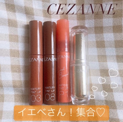 ウォータリーティントリップ/CEZANNE/リップティントを使ったクチコミ(1枚目)