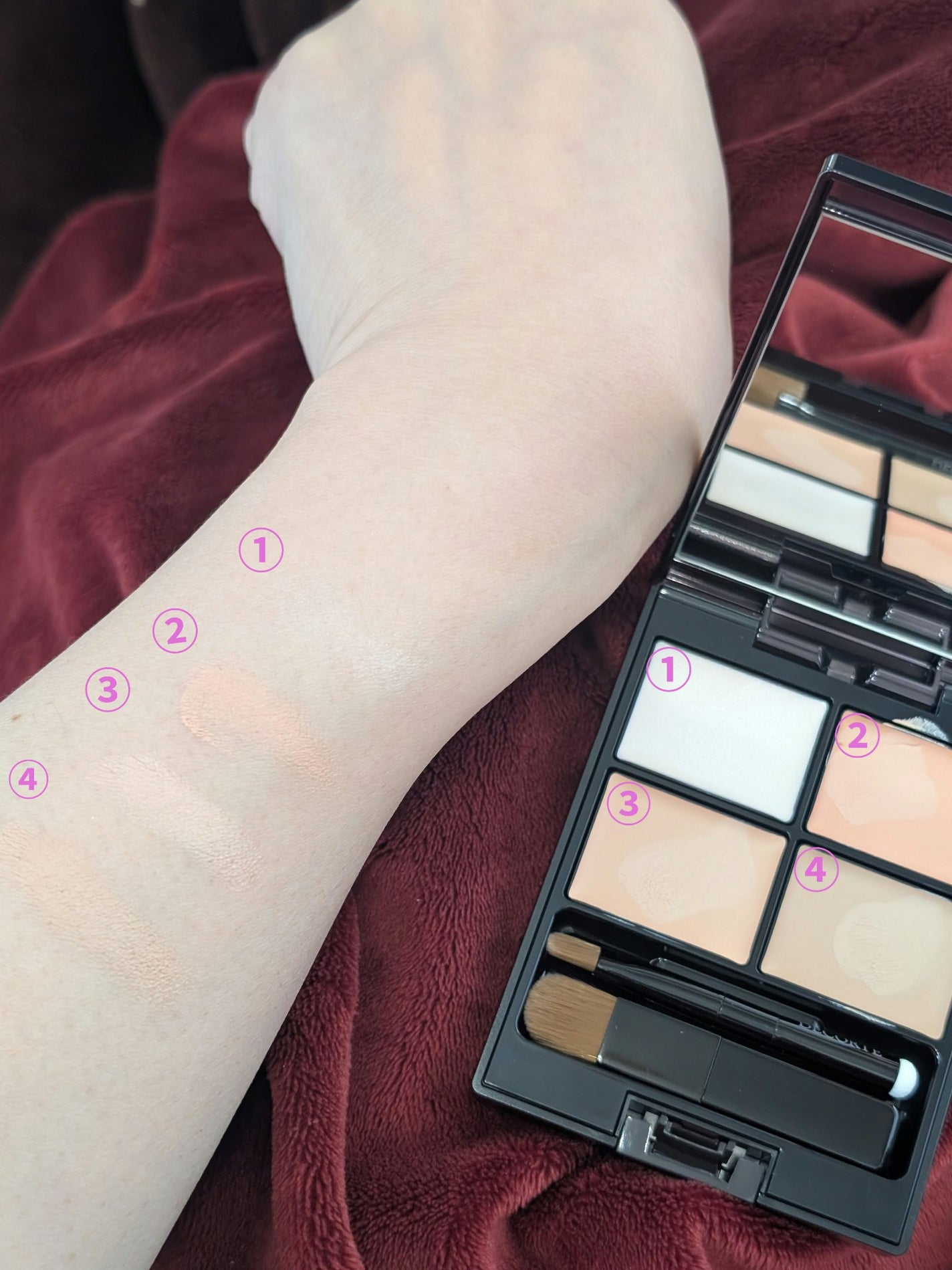 トーンパーフェクティング パレット/DECORTÉ/パレットコンシーラーを使ったクチコミ(2枚目)