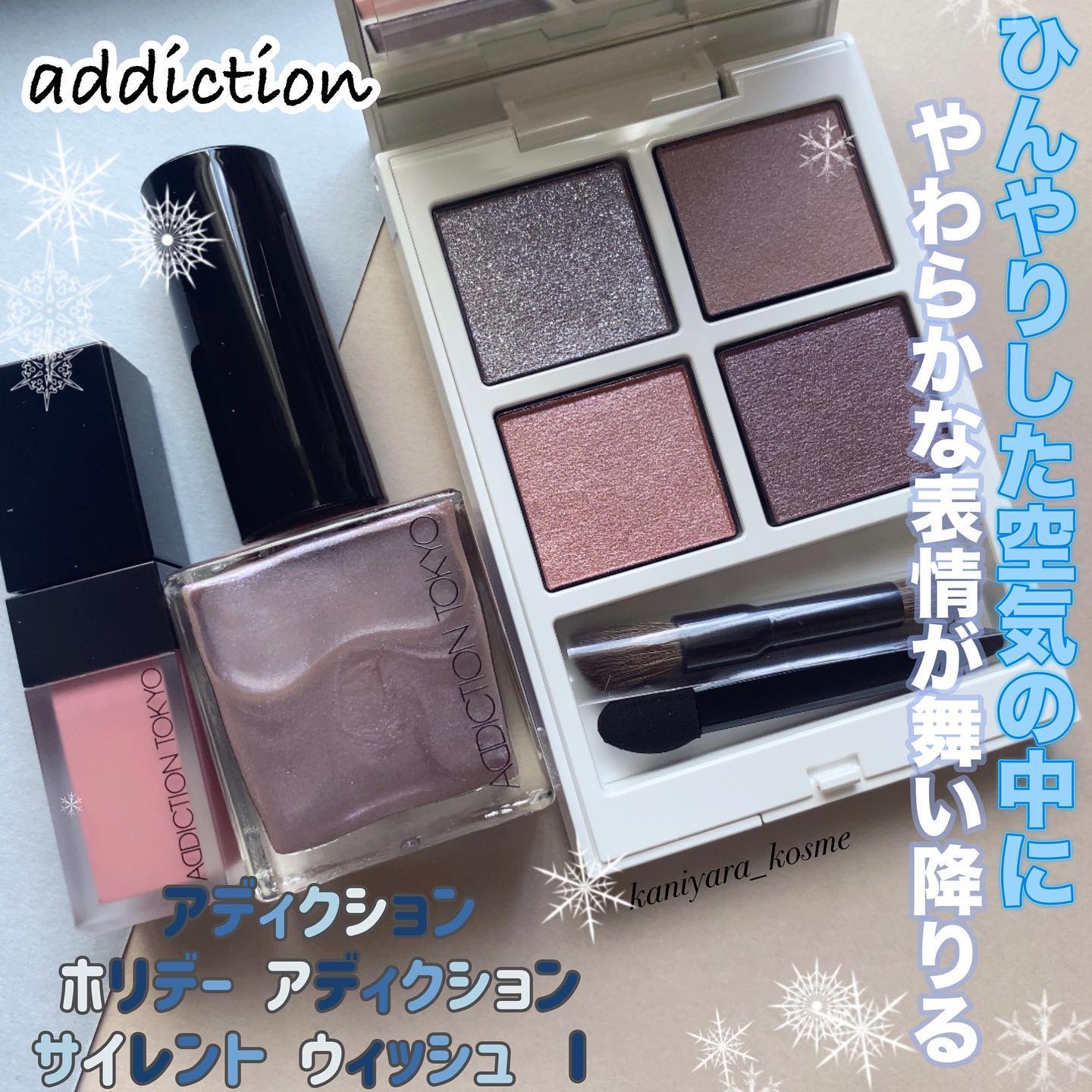 ホリデー アディクション サイレント ウィッシュⅠ/ADDICTION/メイクアップキットを使ったクチコミ（1枚目）