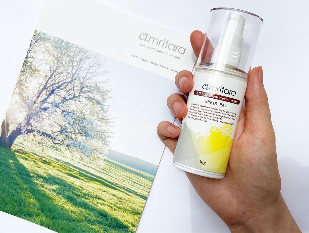 オールライト サンスクリーン クリーム SPF18 PA+/AMRITARA/化粧下地を使ったクチコミ(1枚目)