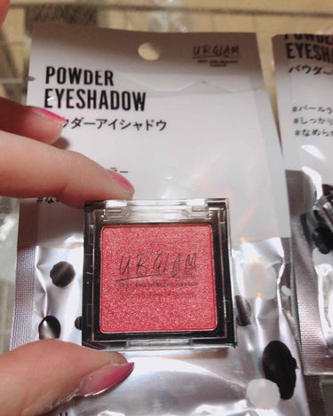 UR GLAM　POWDER EYESHADOW チェリーピンク〈パールラメ〉/U R GLAM/パウダーアイシャドウを使ったクチコミ（1枚目）