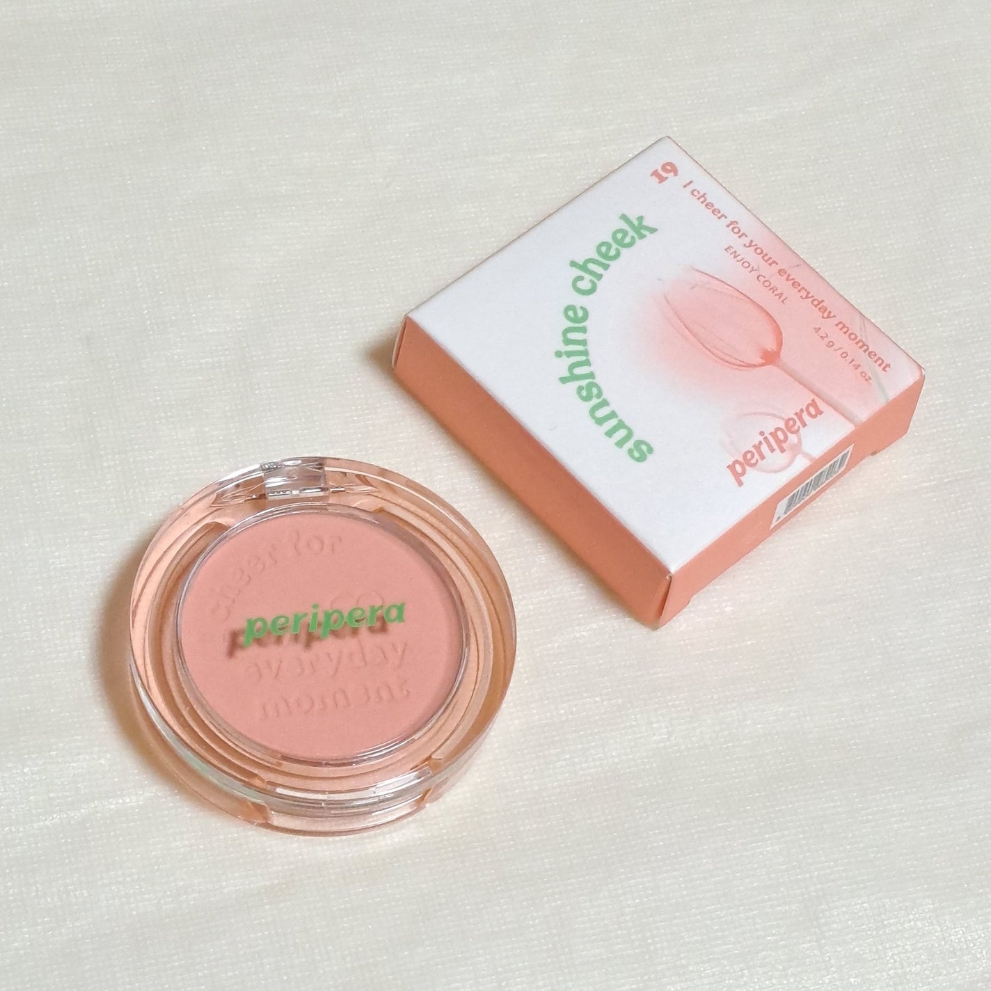 ピュア ブラッシュド サンシャイン チーク/PERIPERA/パウダーチークを使ったクチコミ(3枚目)