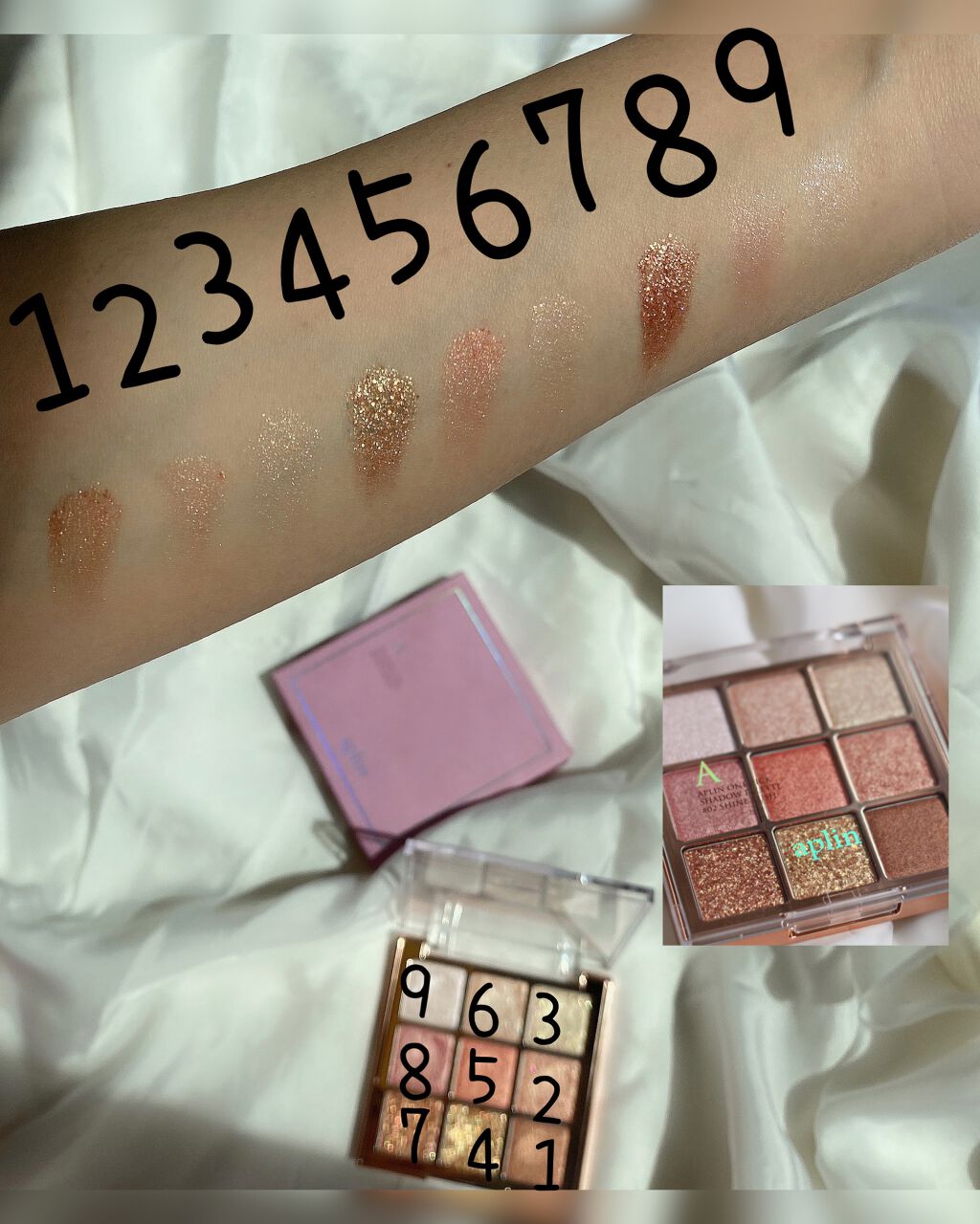 ワンピックアイシャドウパレット/APLIN/アイシャドウパレットを使ったクチコミ（2枚目）