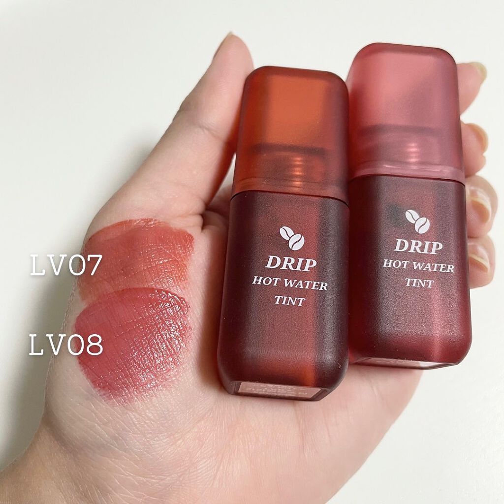 ドリップホットウォーターティント/BLACK ROUGE/リップティントを使ったクチコミ（3枚目）