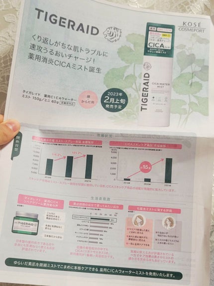 薬用 CICA ウォーターミスト/タイガレイド/ミスト状化粧水を使ったクチコミ(3枚目)