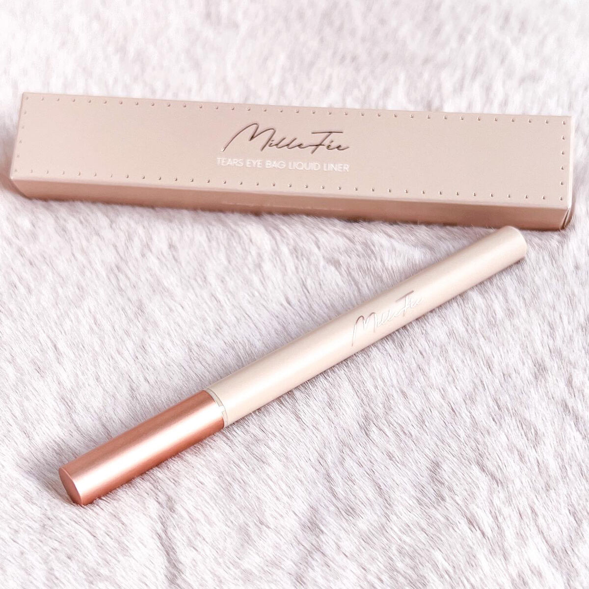 ティアーズアイバッグペンシル 081 シャドウ ピンクグレージュ/MilleFée/ジェル・クリームアイシャドウを使ったクチコミ（2枚目）