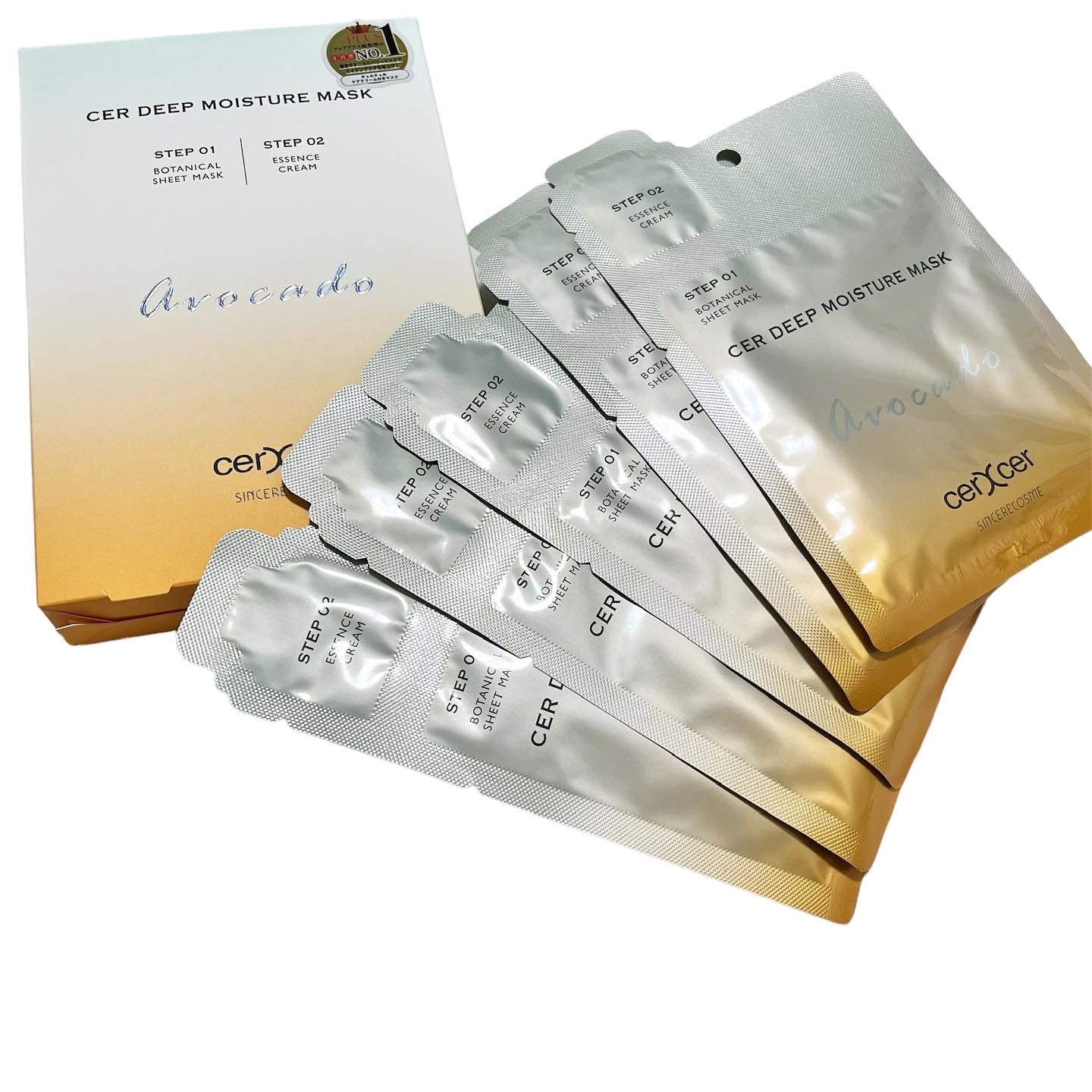 ディープモイスチャー マスク　(ケアクリーム付き)/cerXcer/シートマスク・パックを使ったクチコミ（1枚目）