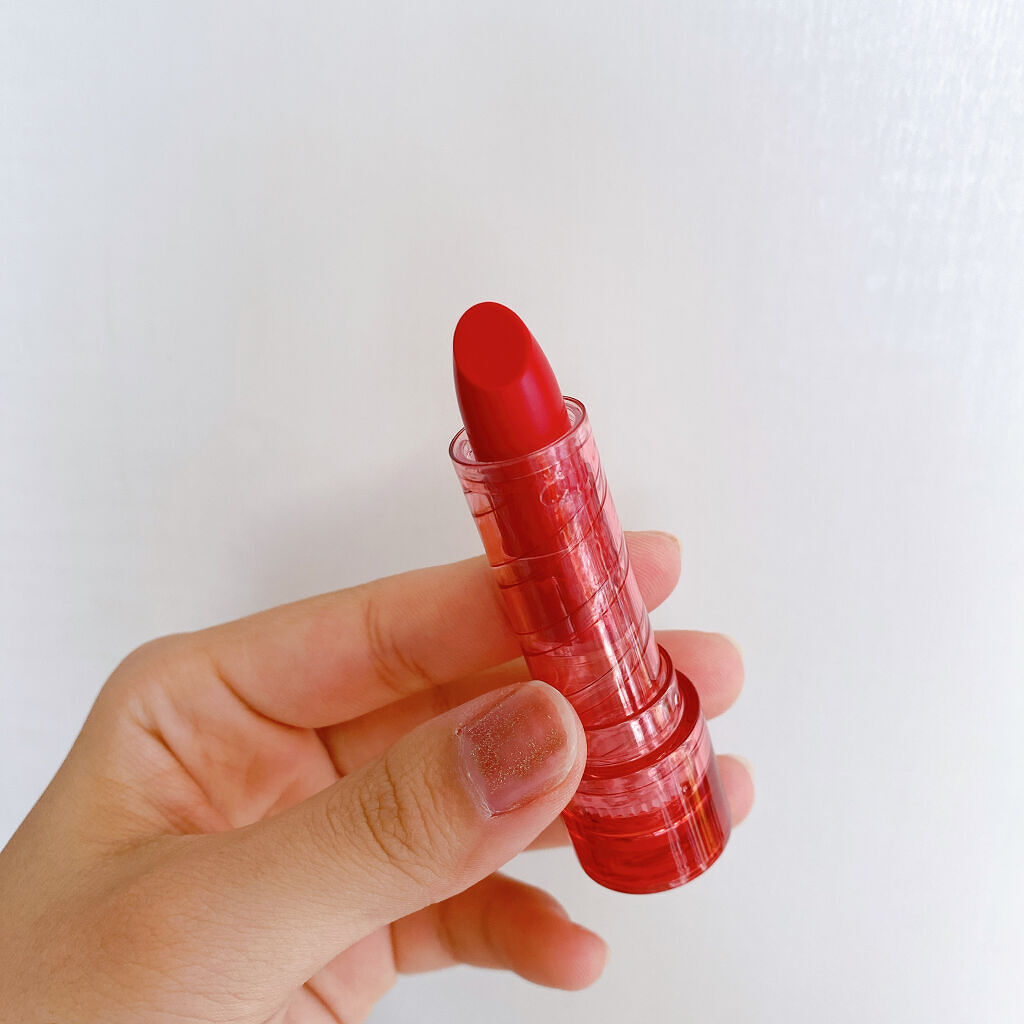 インク スティック セラム 03 LIVING RED/PERIPERA/口紅を使ったクチコミ（2枚目）