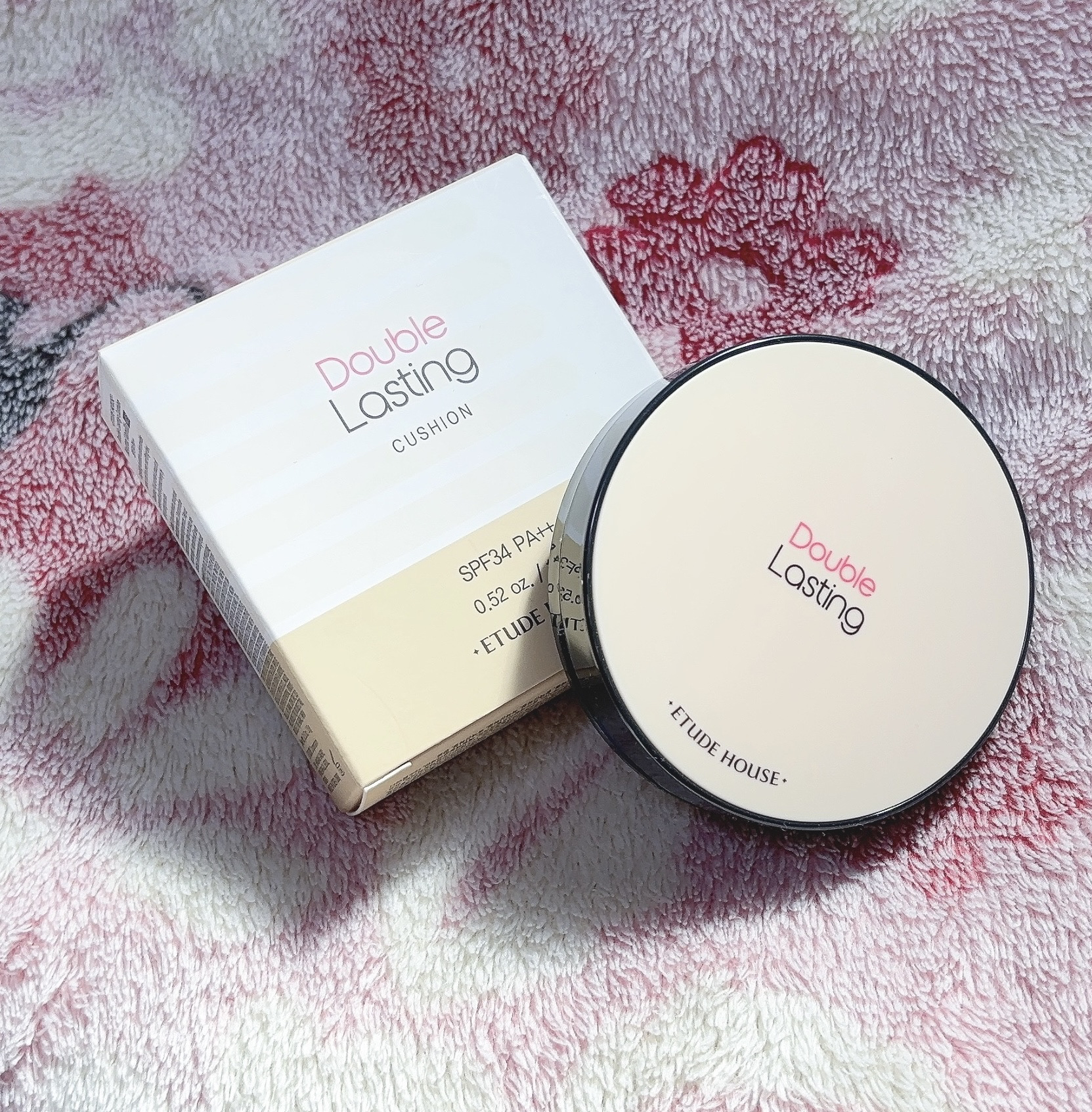 ETUDE ダブルラスティング ファンデーションのクチコミ「☆ETUDE   ダブルラスティング クッション

SPF34/PA++

全成分
水、酸化チ.....」（1枚目）