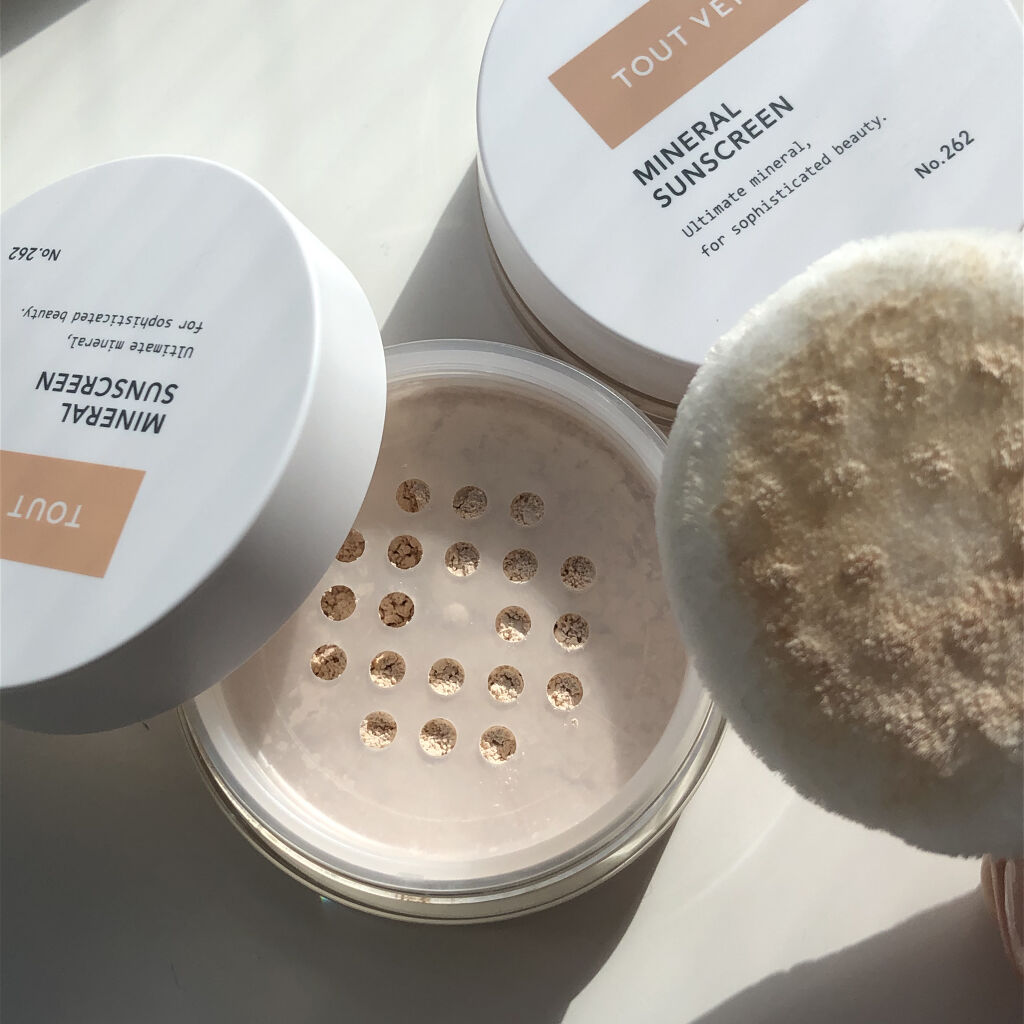 ミネラルサンスクリーン/TOUT VERT/日焼け止めパウダーを使ったクチコミ（2枚目）