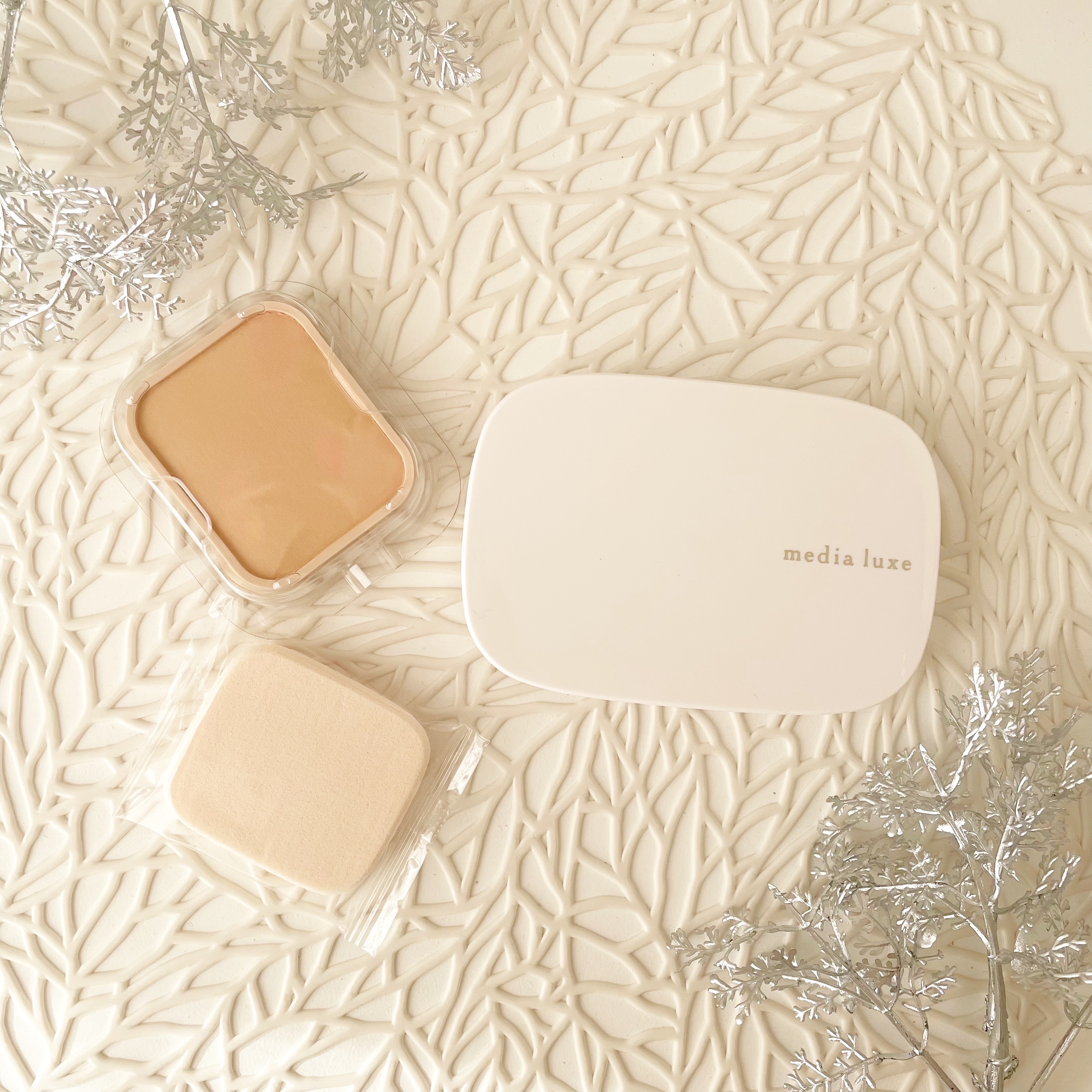 パウダーファンデーション/media luxe/パウダーファンデーションを使ったクチコミ（1枚目）