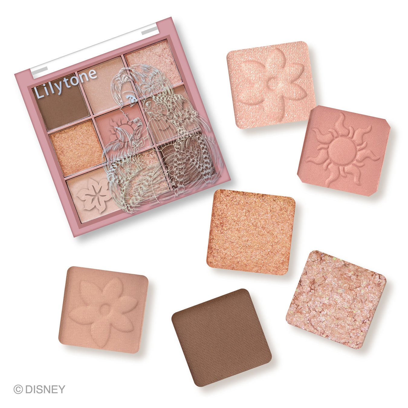 Lilytone 9色アイシャドウ 01 スイートチェリー