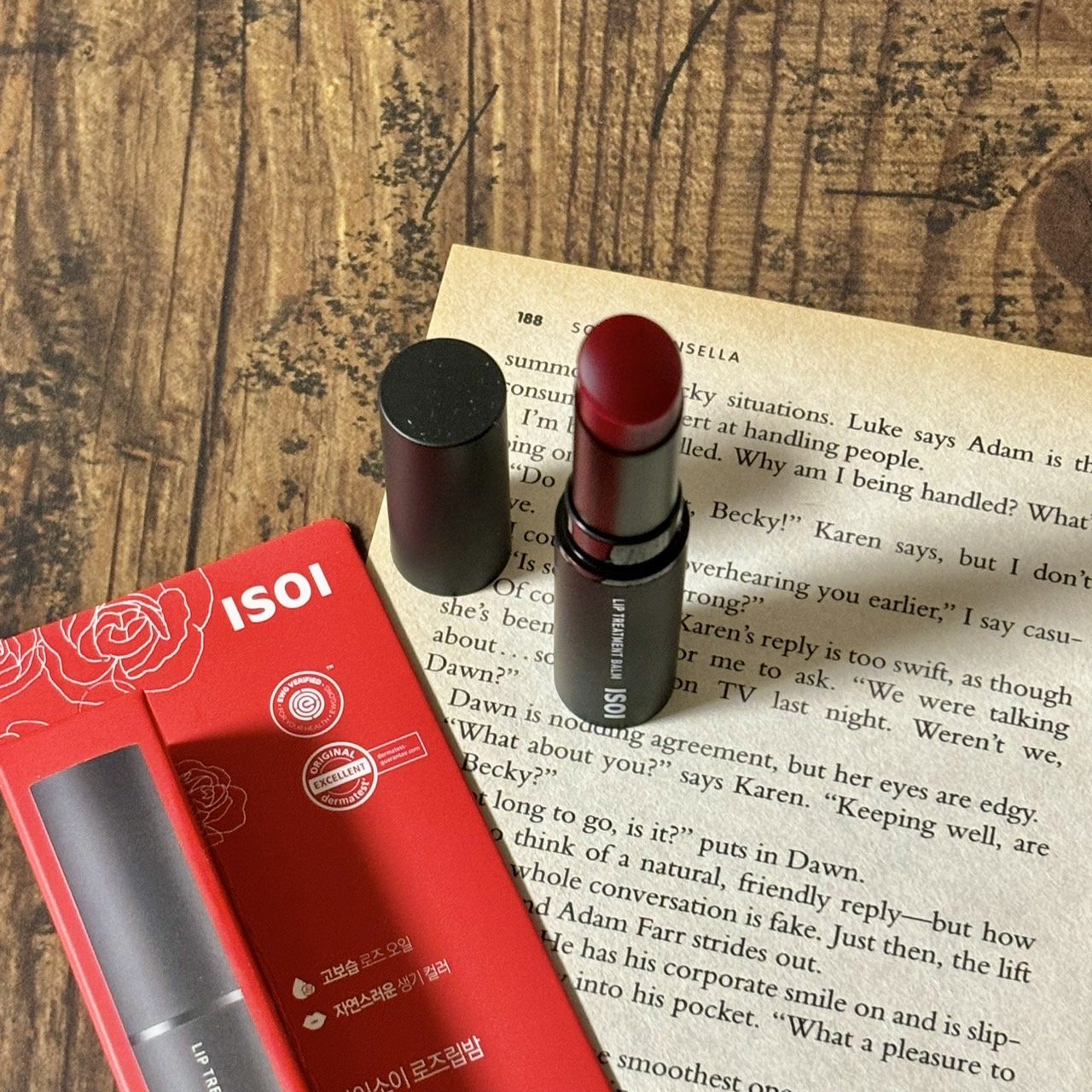 リップトリートメントバーム ピュアレッド/ISOI/リップバームを使ったクチコミ（1枚目）