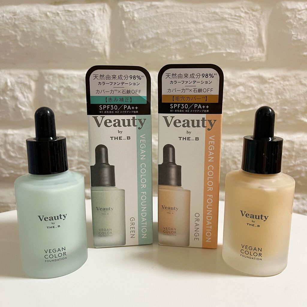 ヴィーガン カラーファンデーション/Veauty by THE_B/リキッドファンデーションを使ったクチコミ(1枚目)