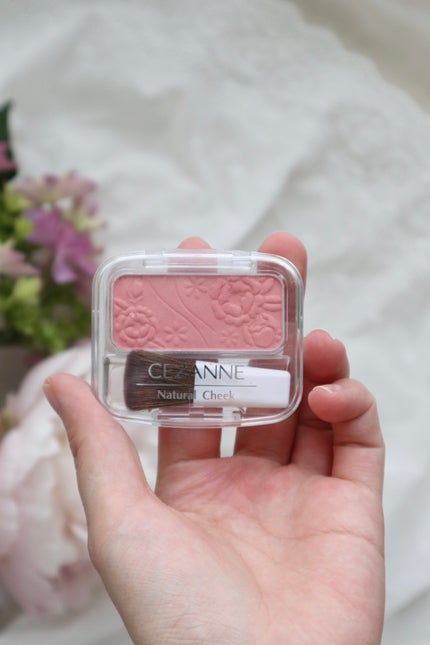ナチュラル チークN 01 ピーチピンク/CEZANNE/パウダーチークを使ったクチコミ(2枚目)