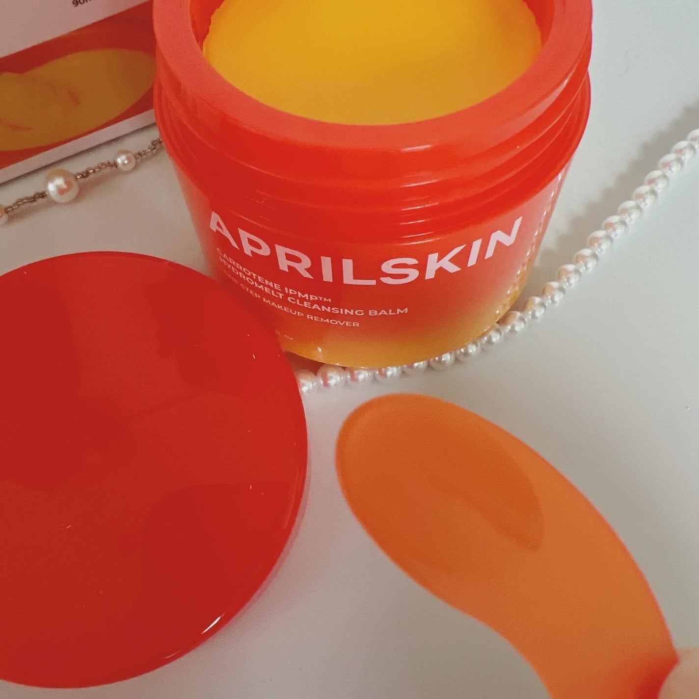 カロテンIPMP(TM) とろけるクレンジングバーム /APRILSKIN/クレンジングバームを使ったクチコミ(3枚目)