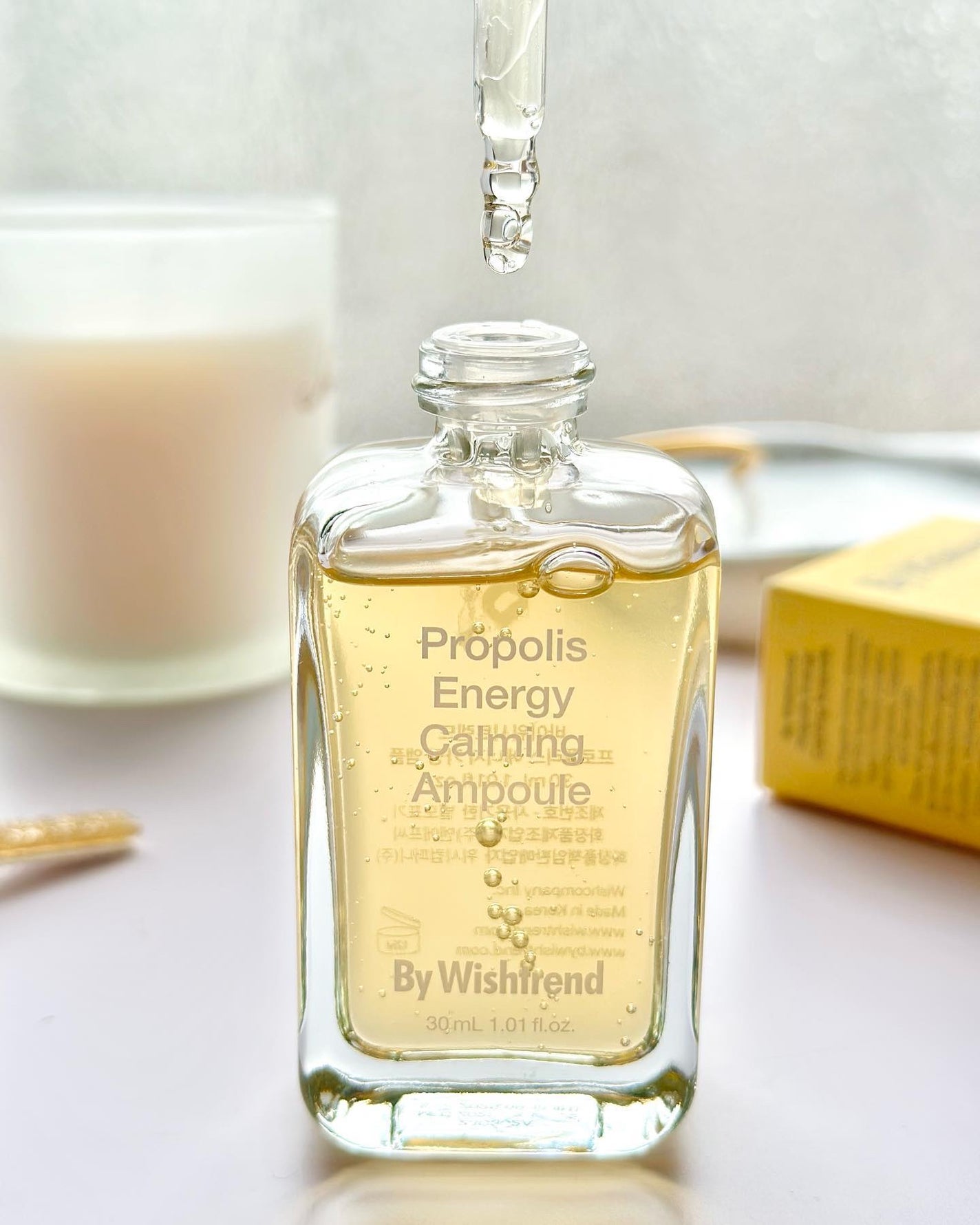 プロポリスエナジーカーミングアンプル/By Wishtrend/美容液を使ったクチコミ(3枚目)