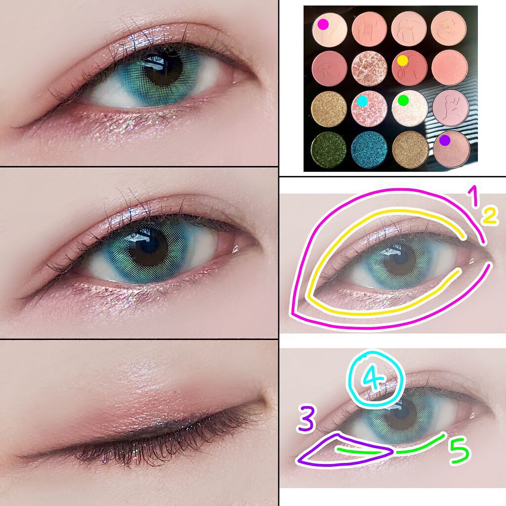 大英博物館 エジプトシリーズ アイシャドウパレット/ZEESEA/アイシャドウパレットを使ったクチコミ(5枚目)