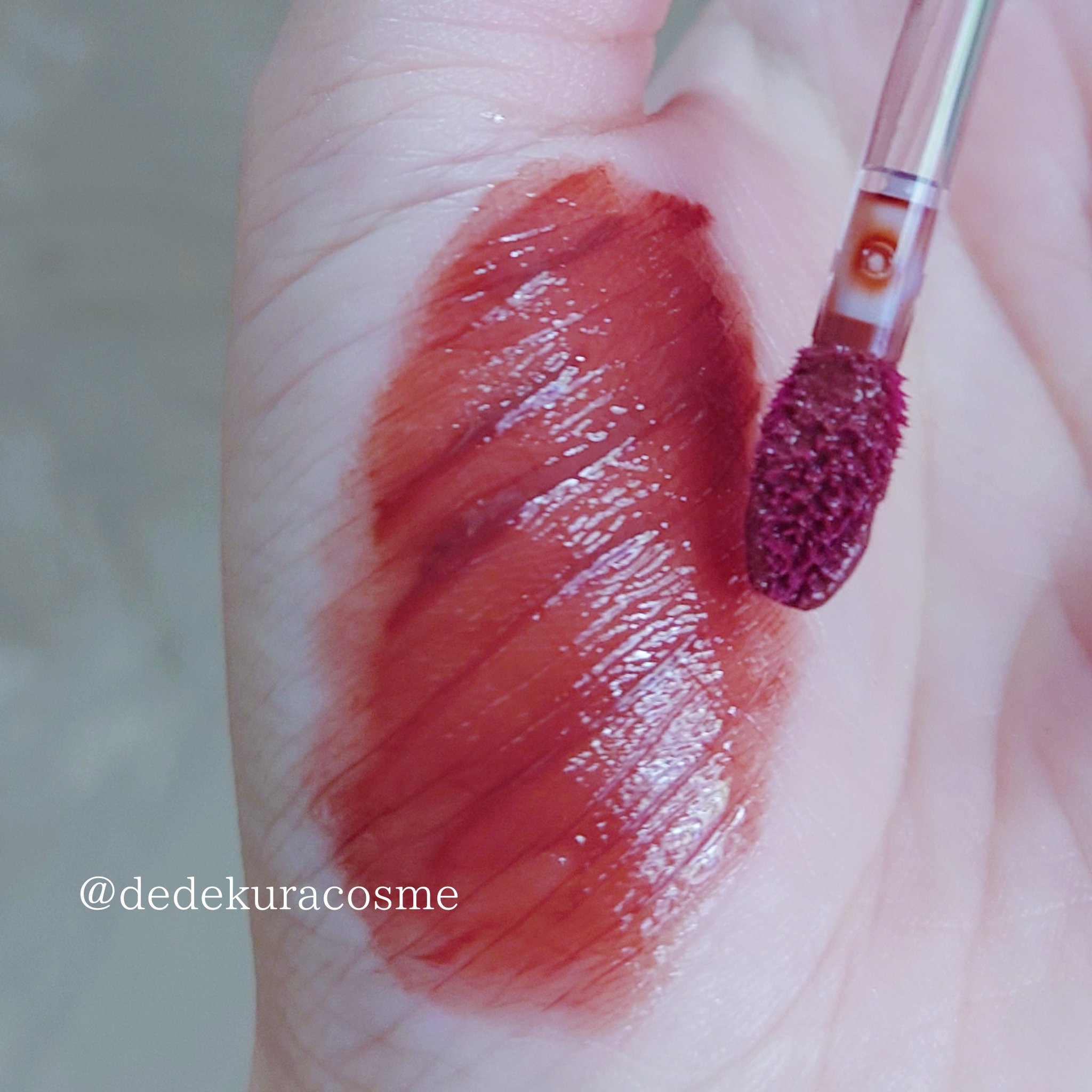 ウォーターリズムグロウティント 06 ハニーナッツ/TIRTIR(ティルティル)/リップティントを使ったクチコミ（2枚目）