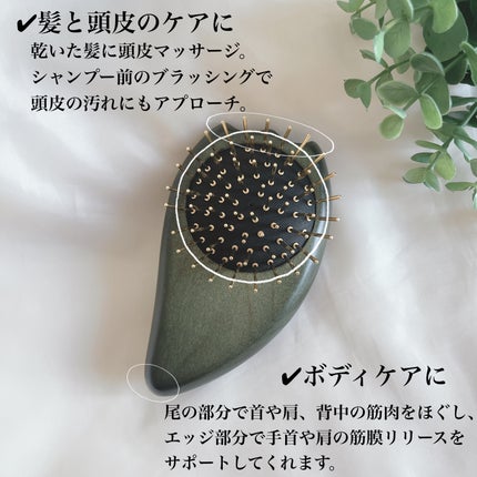 プレミアム FOX カッサ ゴースト ヘアブラシ ブラック/SNOW FOX SKINCARE/ヘアブラシを使ったクチコミ(5枚目)