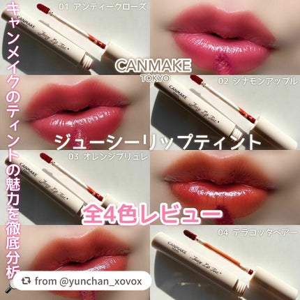 ジューシーリップティント/キャンメイク/口紅を使ったクチコミ(1枚目)