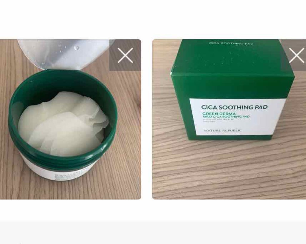 グリーンダーマCICAエッセンシャルパッド/ネイチャーリパブリック/トナーパッドを使ったクチコミ(1枚目)