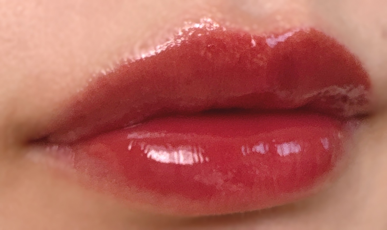 クリスタル グラム ティント 08 ジェントルシナモン(GENTLE CINNAMON)/CLIO/リップティントを使ったクチコミ（3枚目）