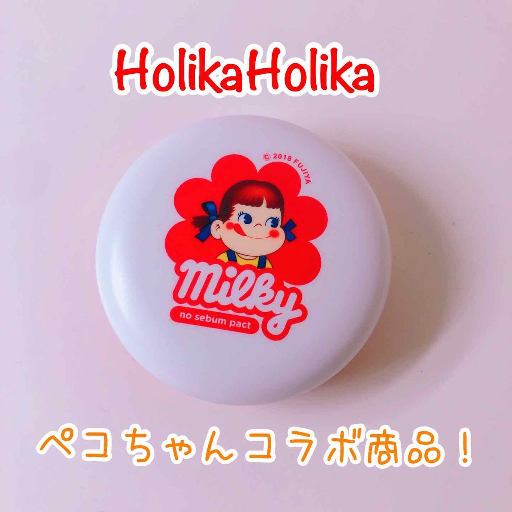 HOLIKA HOLIKA ペコちゃんノーシーバムパクトのクチコミ「【新大久保購入品】【⑤番の商品】
ペコパンパフの投稿沢山のいいね、コメント
ありがとうございま.....」（1枚目）