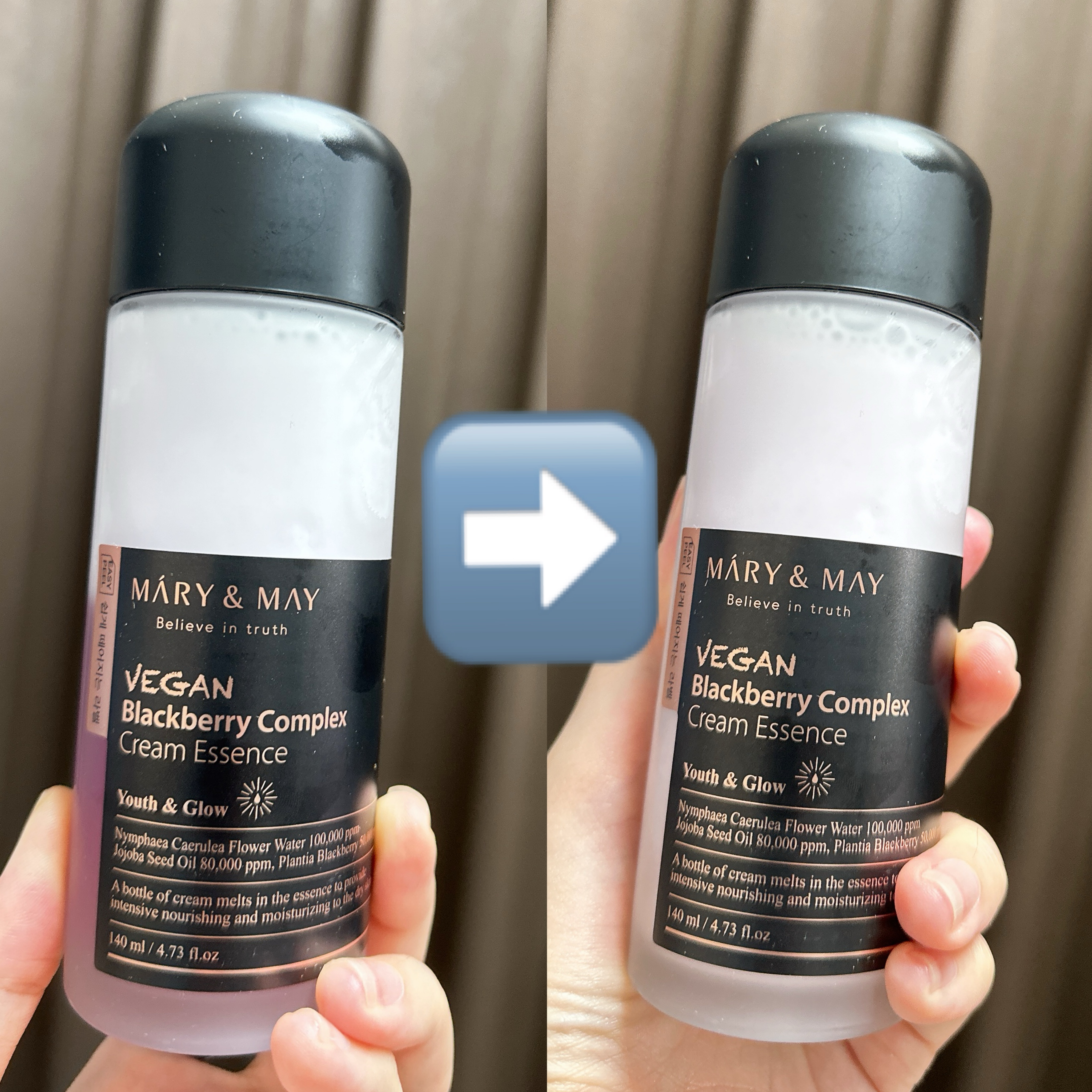 ヴィーガンブラックベリー コンプレックスクリームエッセンス/MARY&MAY/化粧水を使ったクチコミ（3枚目）