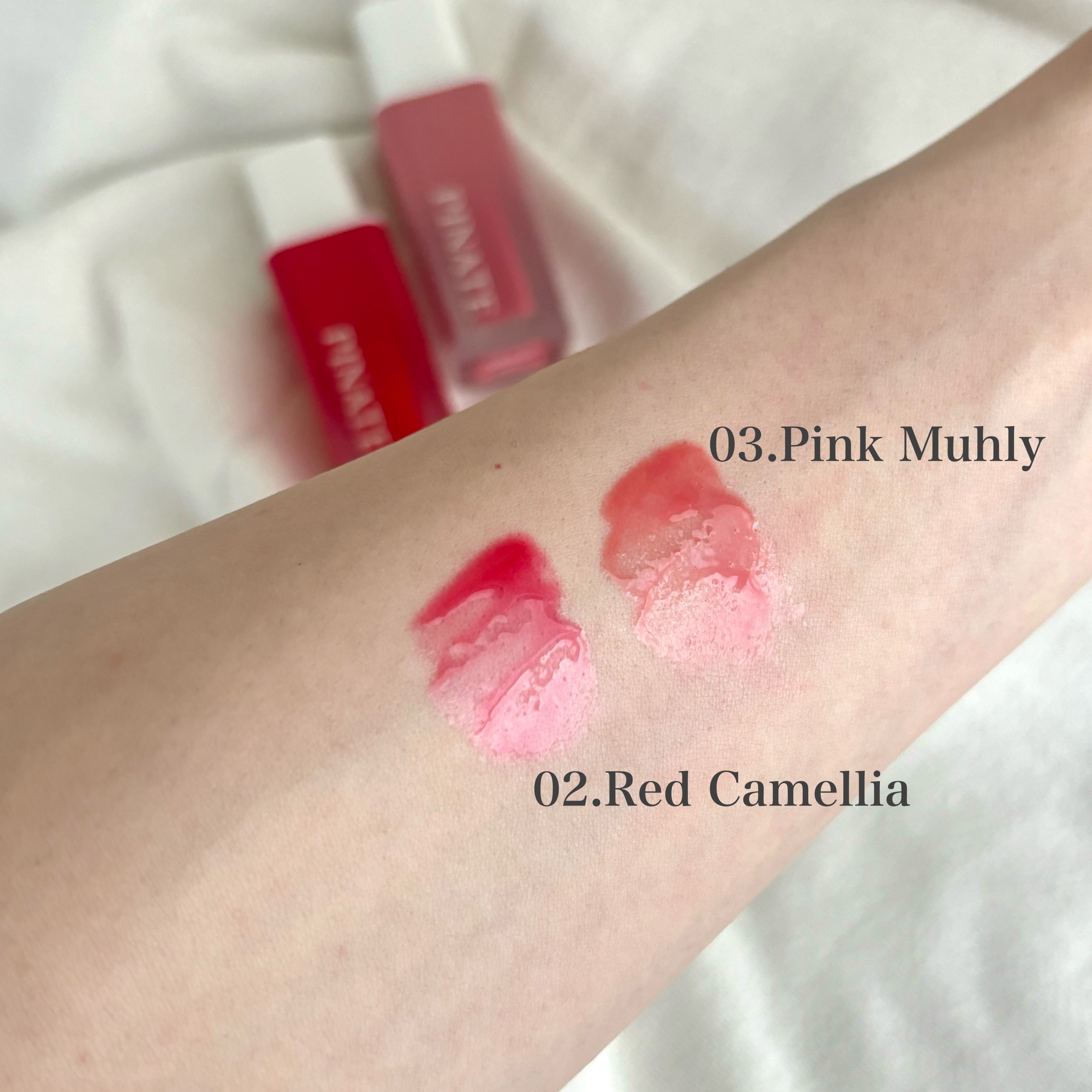 ナチュラルブルームリップオイルセラム 3色セット/PINATE/リップグロスを使ったクチコミ（3枚目）