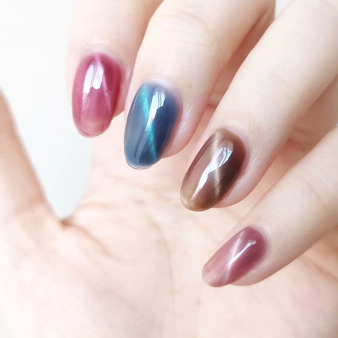 GELiSM (ジェリズム) M11 queen’s wine/D-UP/ジェルネイルを使ったクチコミ（3枚目）