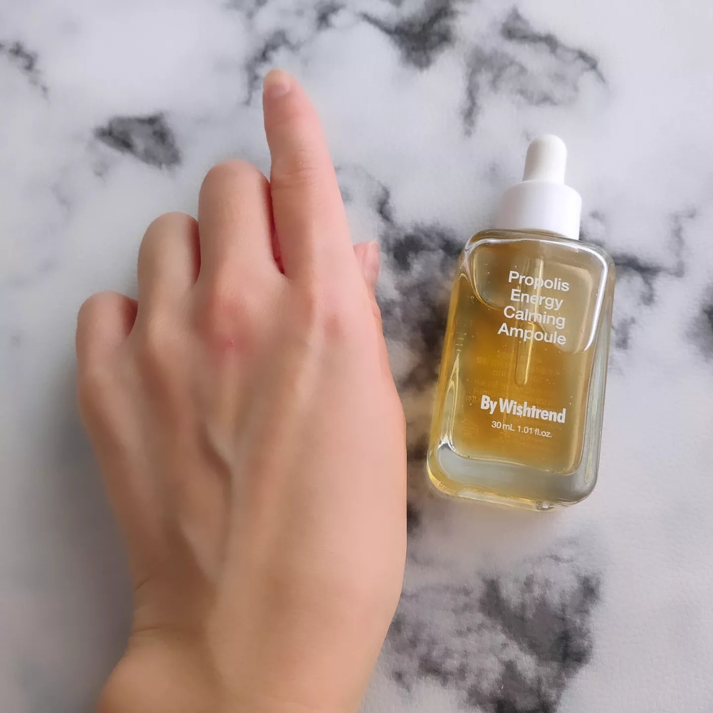 プロポリスエナジーカーミングアンプル/By Wishtrend/美容液を使ったクチコミ（3枚目）