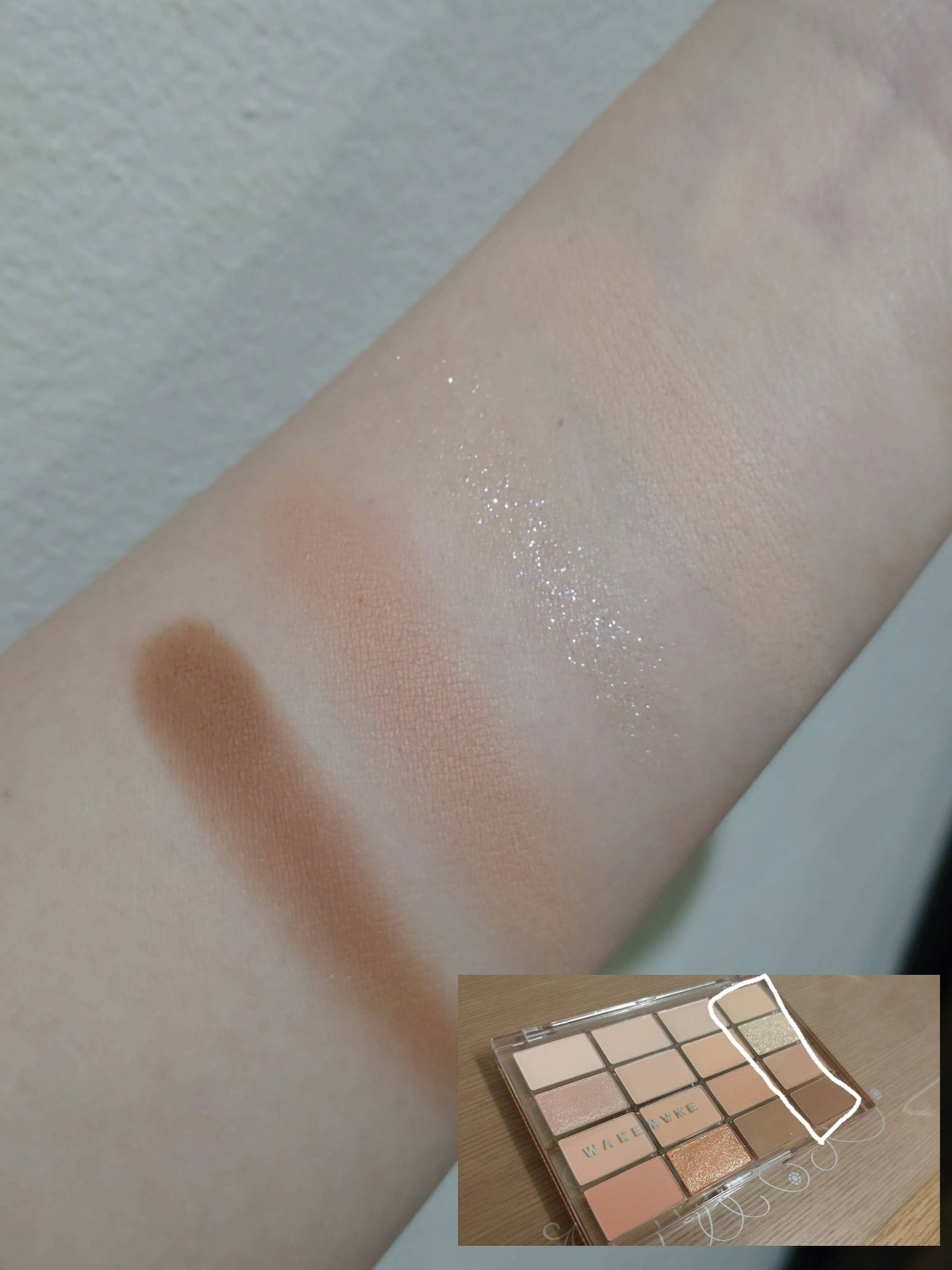 ソフトブラーリングアイパレット/wakemake/アイシャドウパレットを使ったクチコミ(6枚目)
