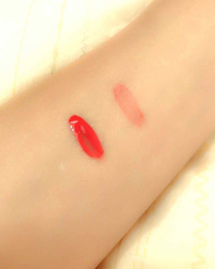 キャンディラップリッチカラー 04 ピーチレモネード/キャンメイク/リップグロスを使ったクチコミ(3枚目)