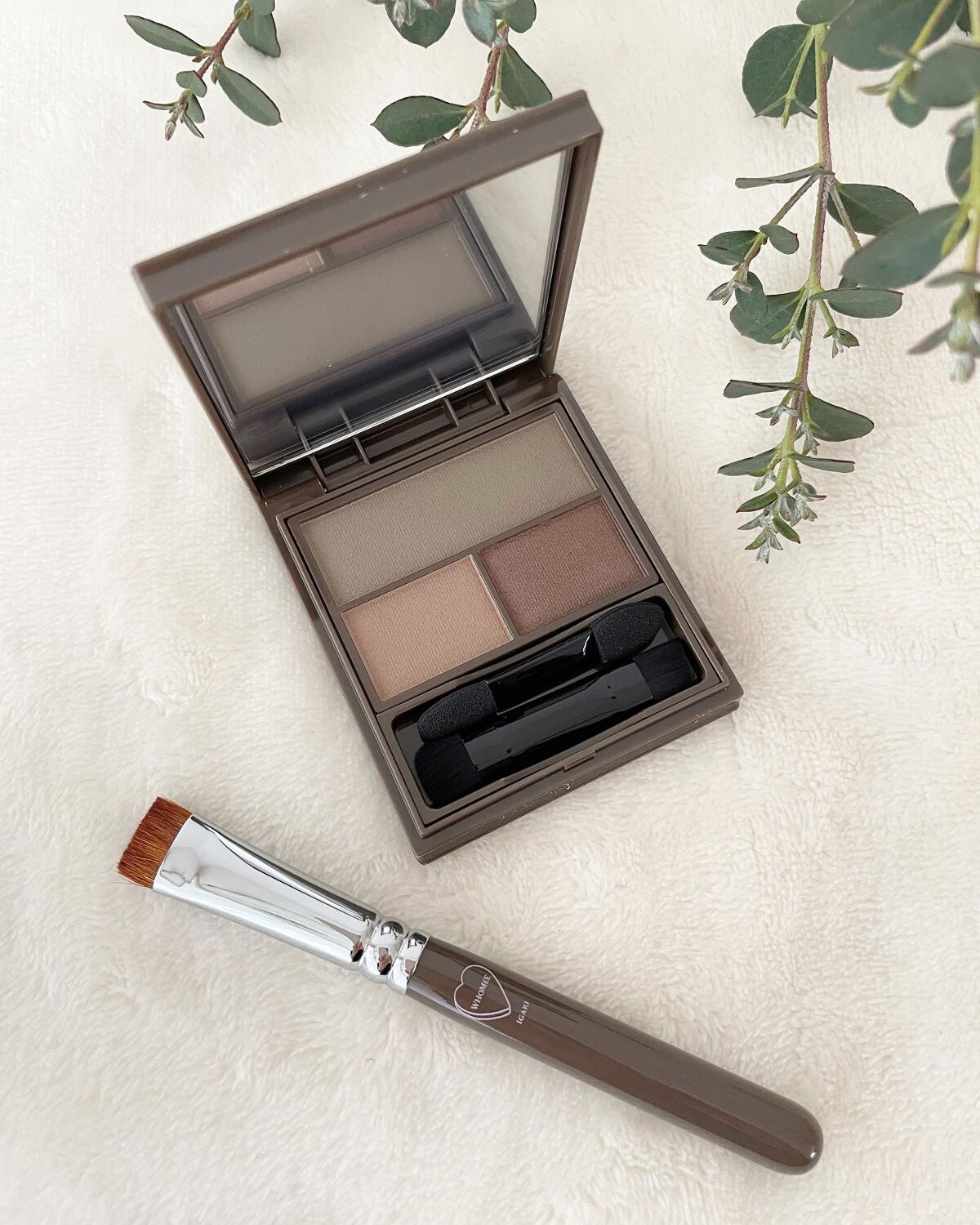 平行眉ブラシ　熊野筆/WHOMEE/メイクブラシを使ったクチコミ（1枚目）