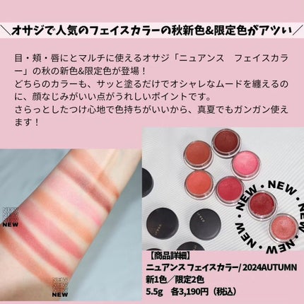 ニュアンス フェイスカラー/OSAJI/ジェル・クリームチークを使ったクチコミ(2枚目)