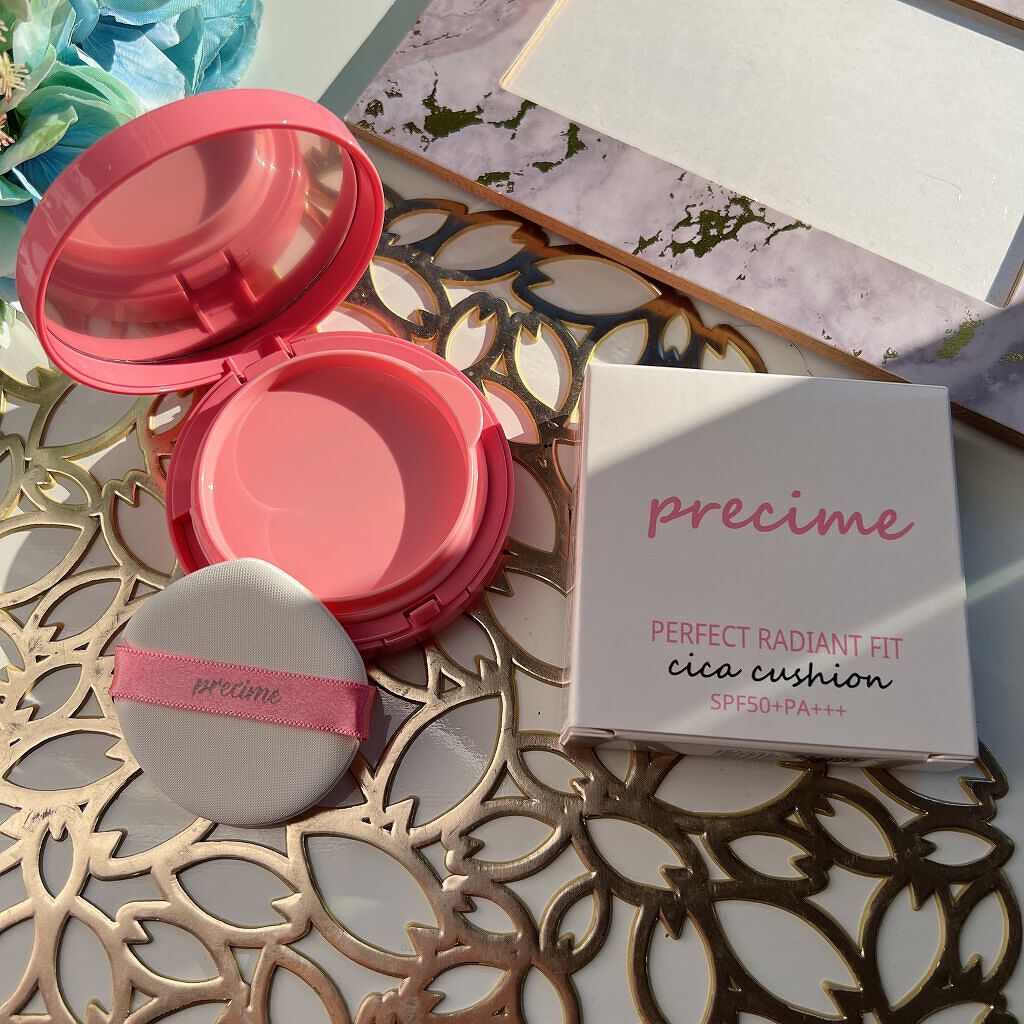 PERFECT RADIANT FIT CICAクッションファンデ/PRECIME/クッションファンデーションを使ったクチコミ(8枚目)