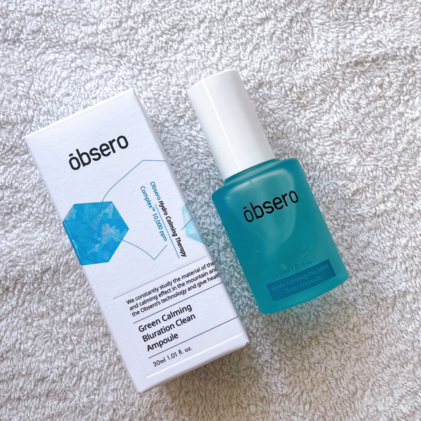 グリーンカーミングブルーレーションクリーンアンプル/obsero/美容液を使ったクチコミ(2枚目)