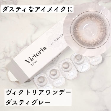 Victoria(ヴィクトリア）1day Dusty Gray/Victoria/ワンデー（１DAY）カラコンを使ったクチコミ（1枚目）