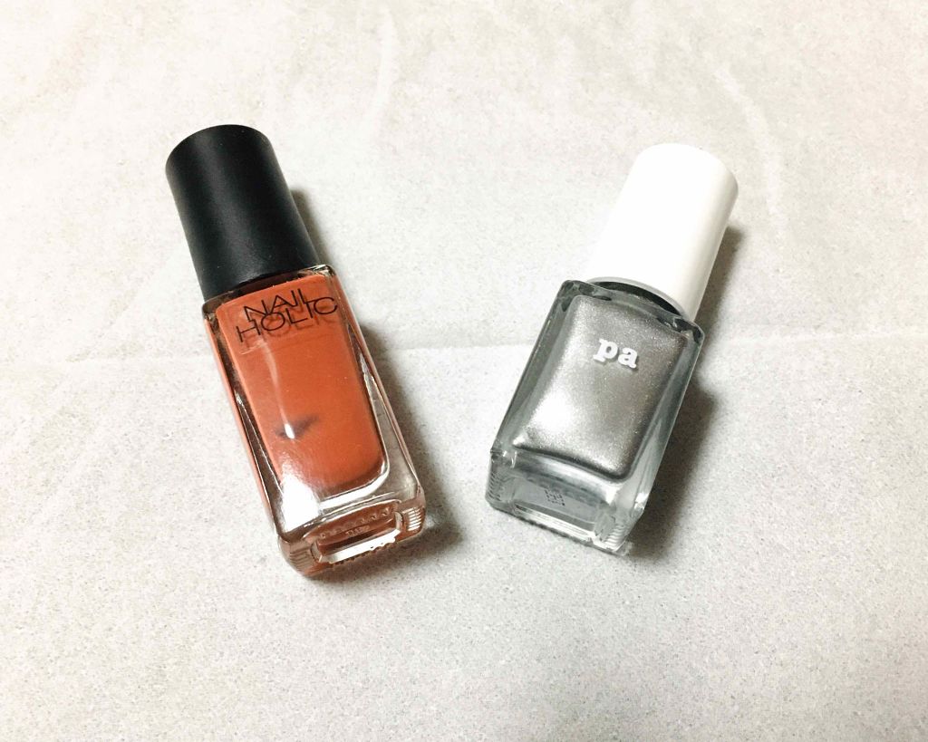 KiSS ネイルコレクション トップ&ベースNのクチコミ「いつもは単色ネイルのみなのでちょっとがんばってみました！笑

LIPPSで拝見したデザインを参.....」（2枚目）