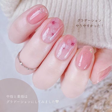 カラークラブ D284 Smooth pink（シアーシロップコレクション）/Forsythe/マニキュアを使ったクチコミ（2枚目）