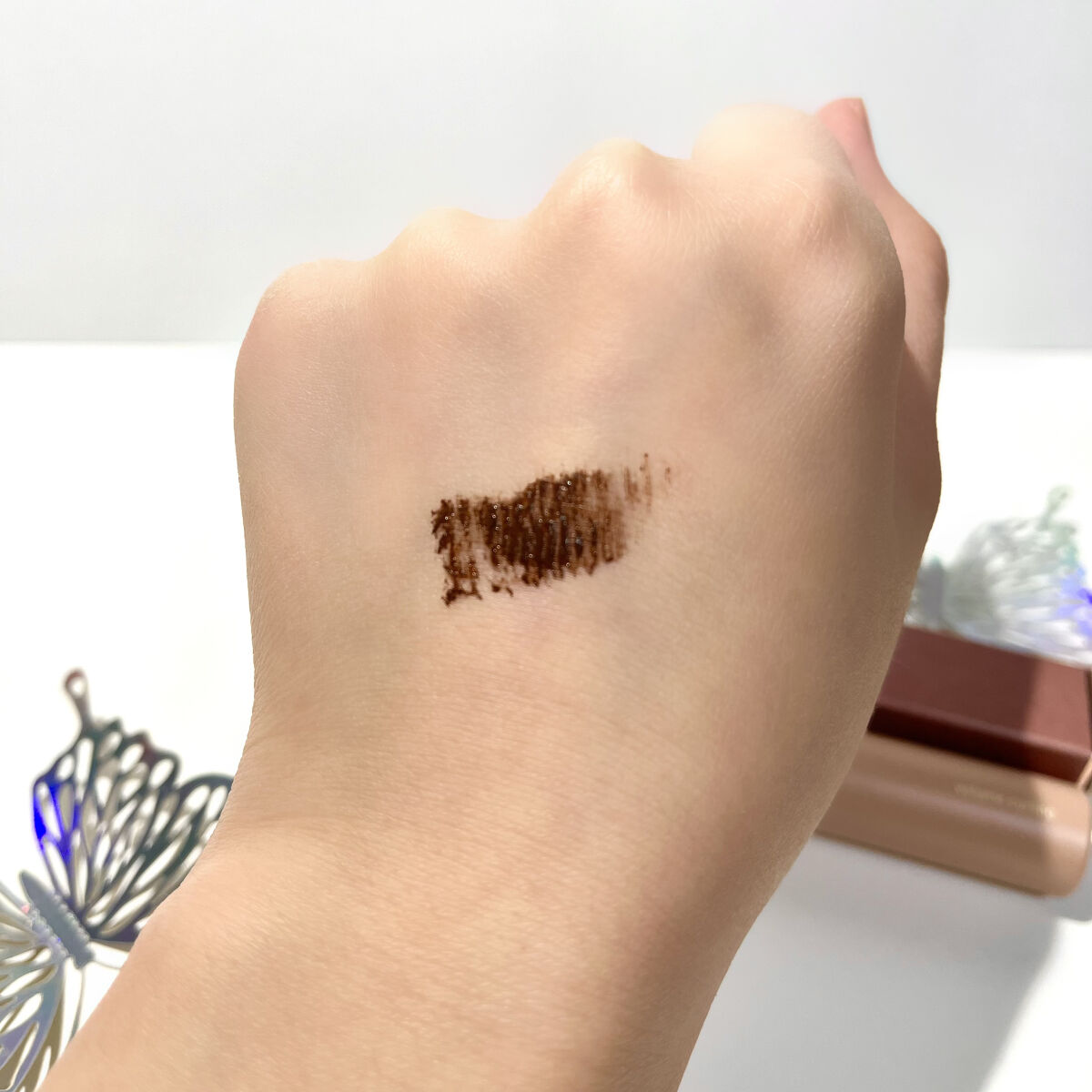 MD インスパイア ボリューム カーリング マスカラ ブラウン/mude./マスカラを使ったクチコミ（3枚目）