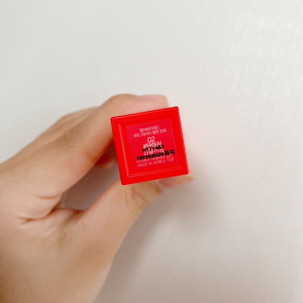 ムードライアー ベルベットティント/lilybyred/リップティントを使ったクチコミ（3枚目）