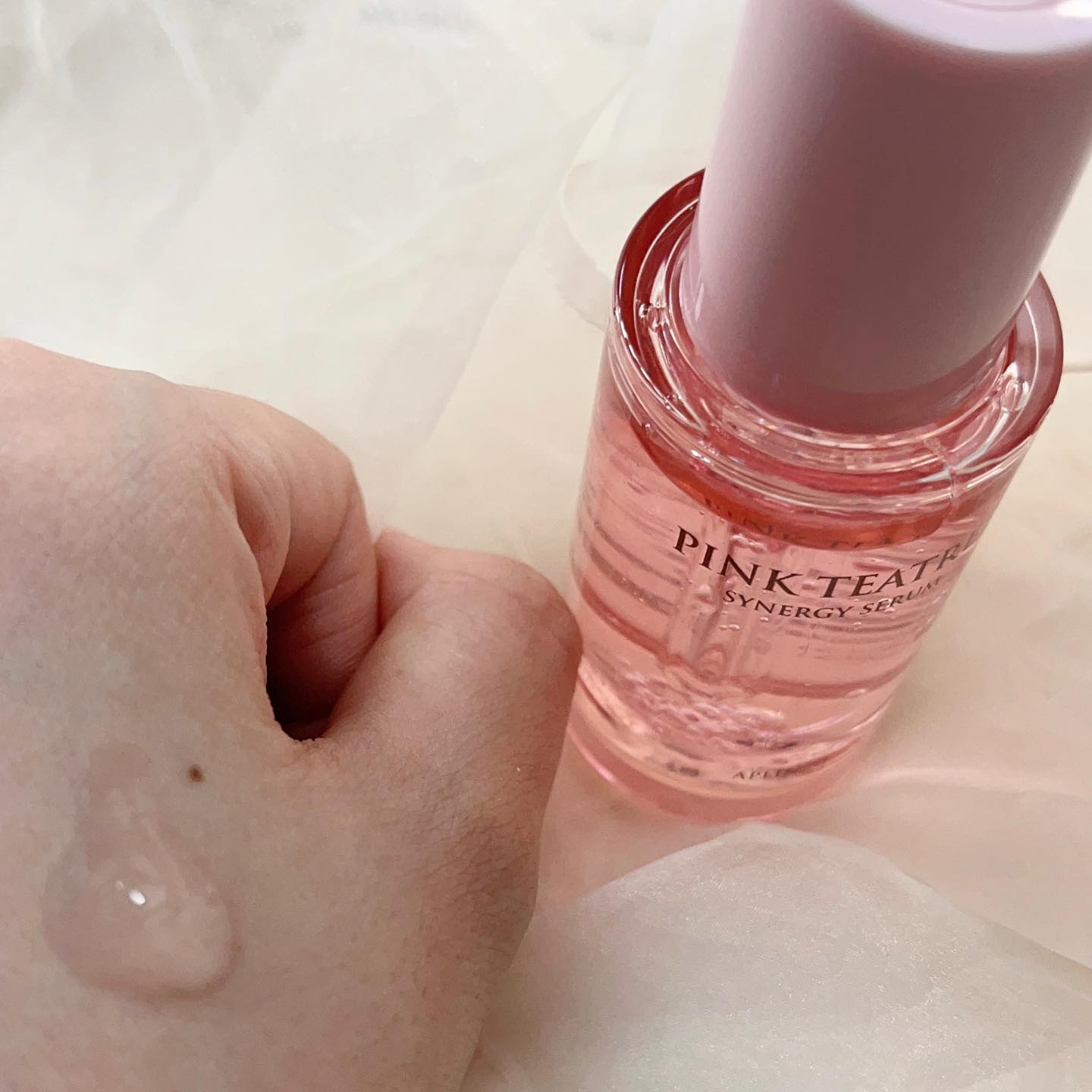 ピンクティーツリーシナジーセラム/APLIN/美容液を使ったクチコミ（2枚目）