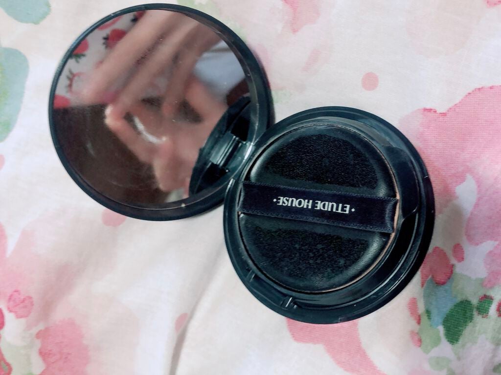 ダブルラスティング クッション/ETUDE/クッションファンデーションを使ったクチコミ(4枚目)